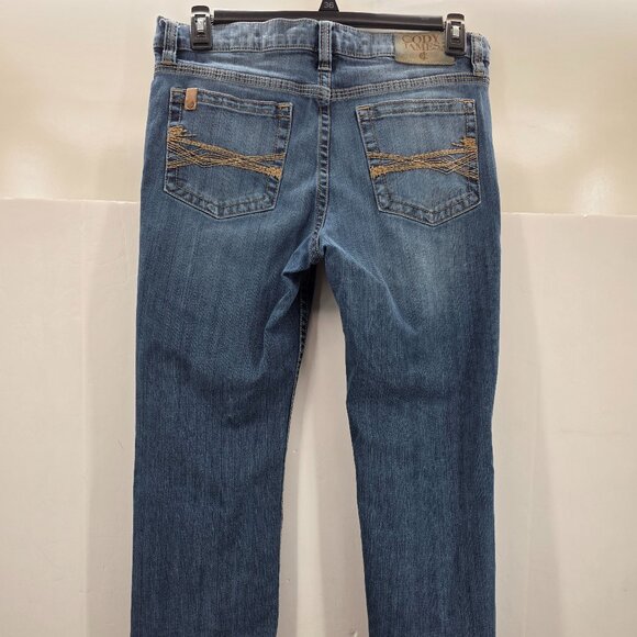 Cody James  Night Hawk Basic Medium Wash Slim Stretch Men Denim Blue Jean 32x32 - Picture 2 of 9